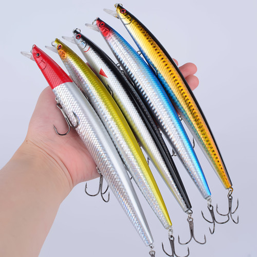 10pcs large bionic minnow - large,